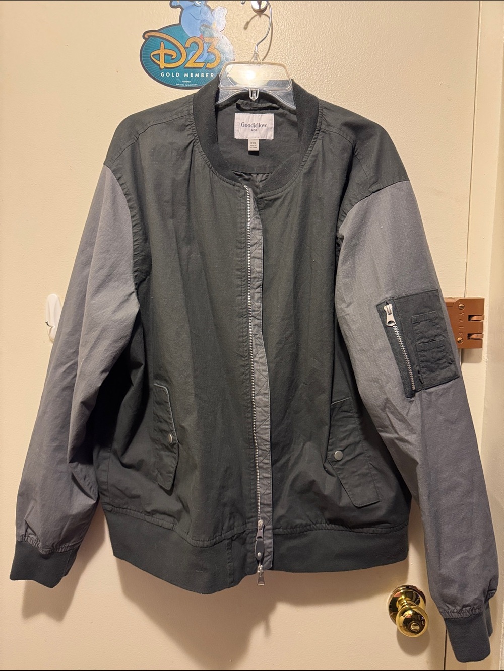 Goodfellow & Co Two-Tone Bomber Jacket - Black & Gray